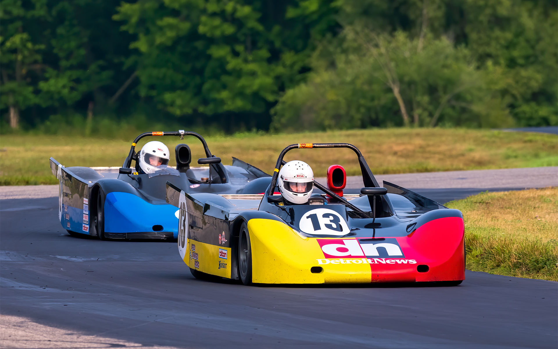 Sports cars road racing at Grattan Raceway in Michigan : Cars : Dan Sheehan Photographs - Fine Art Stock Photography