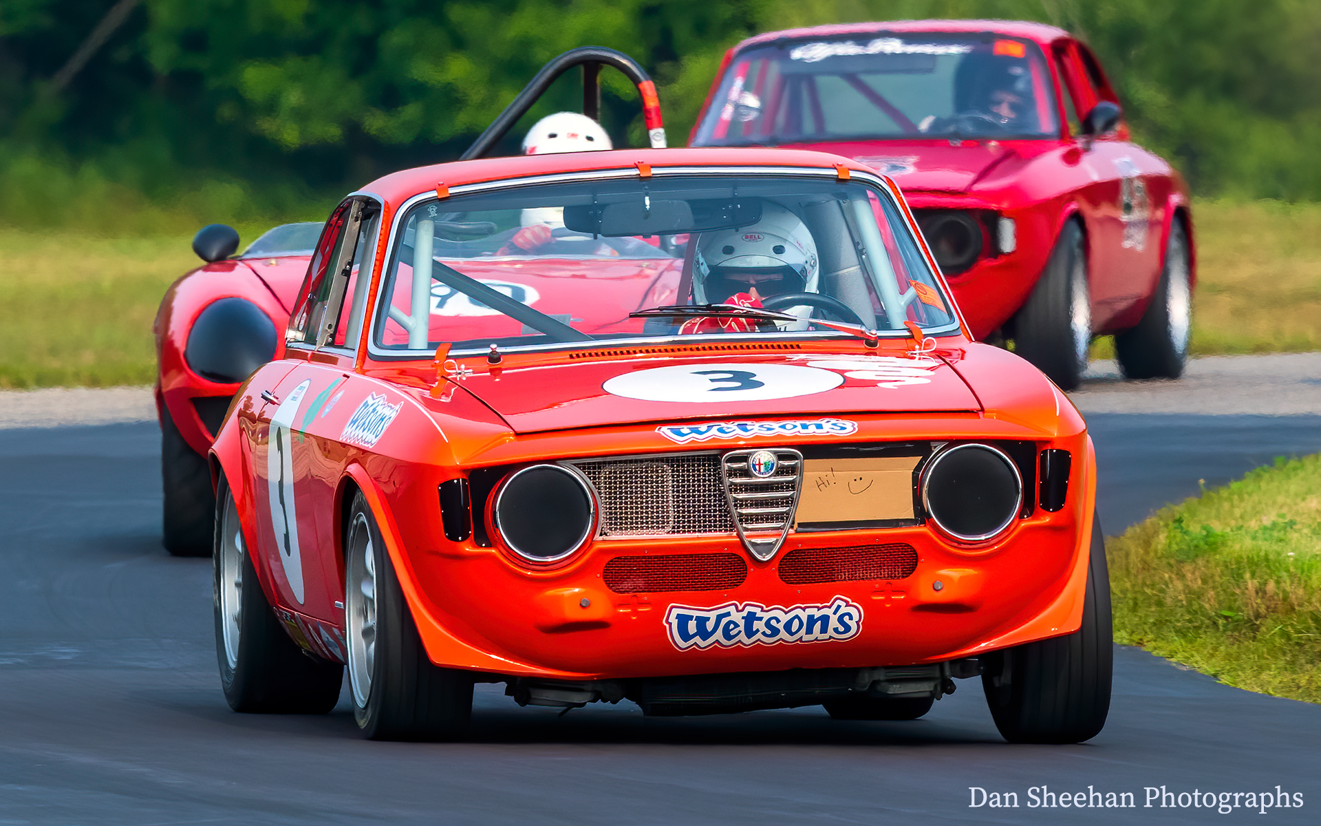 Three Alfas at full song : Cars : Dan Sheehan Photographs - Fine Art Stock Photography