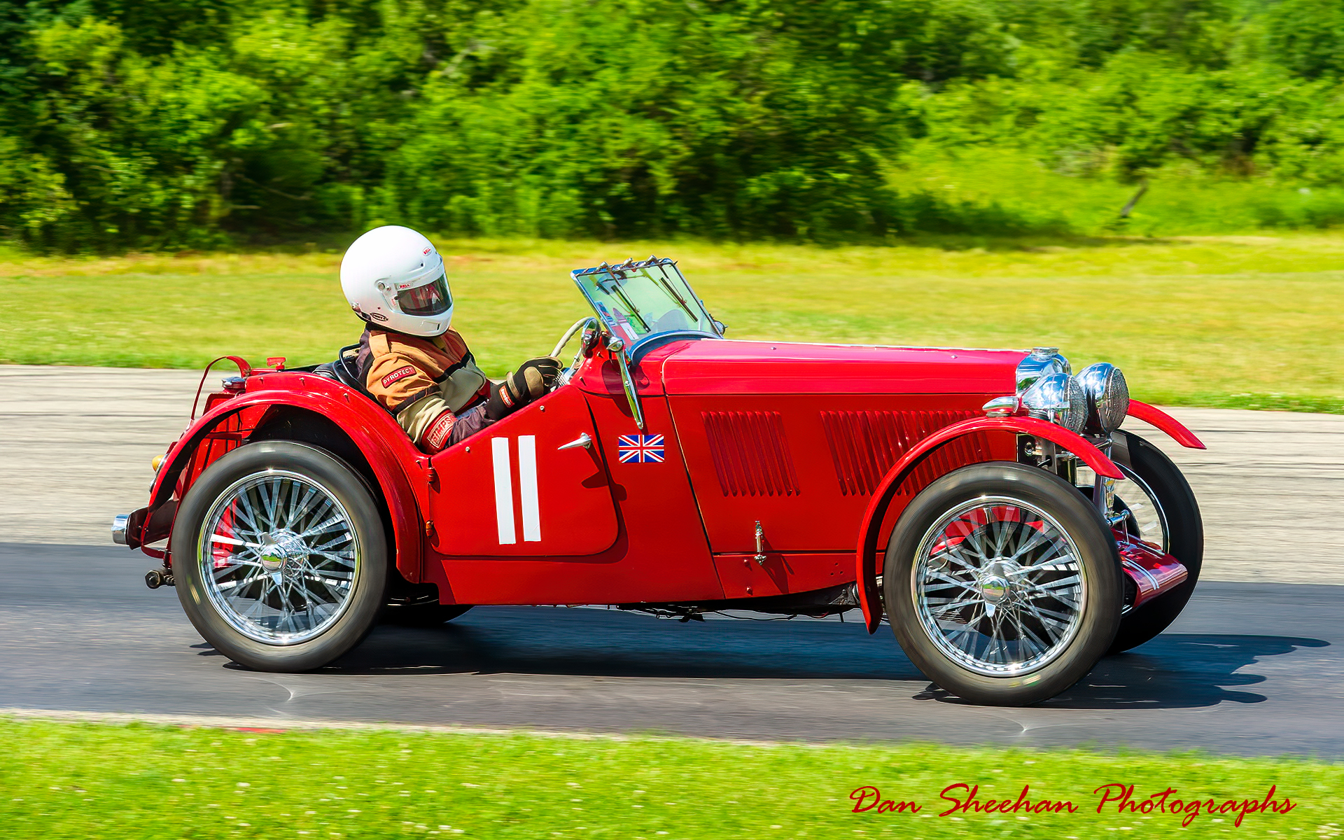 Vintage British sports car at Blackhawk Farms Raceway in Illinois : Cars : Dan Sheehan Photographs - Fine Art Stock Photography