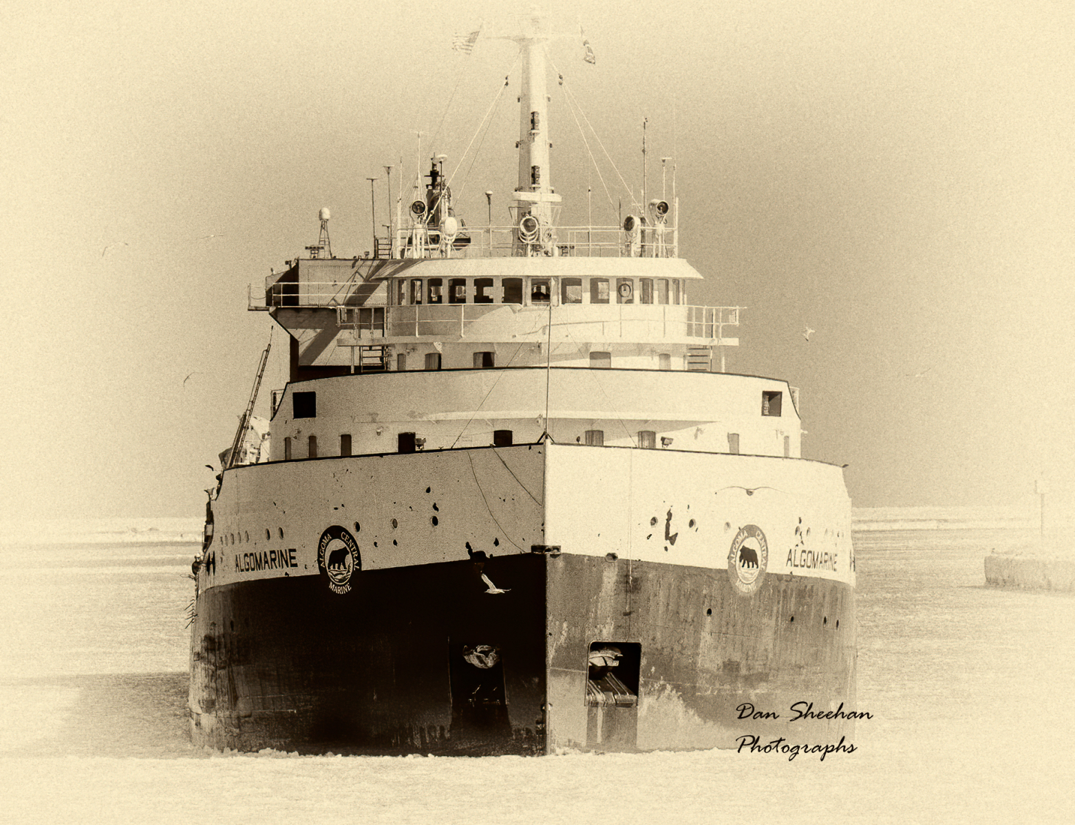 Ghost Ship in icy Lake Michigan : Cars : Dan Sheehan Photographs - Fine Art Stock Photography