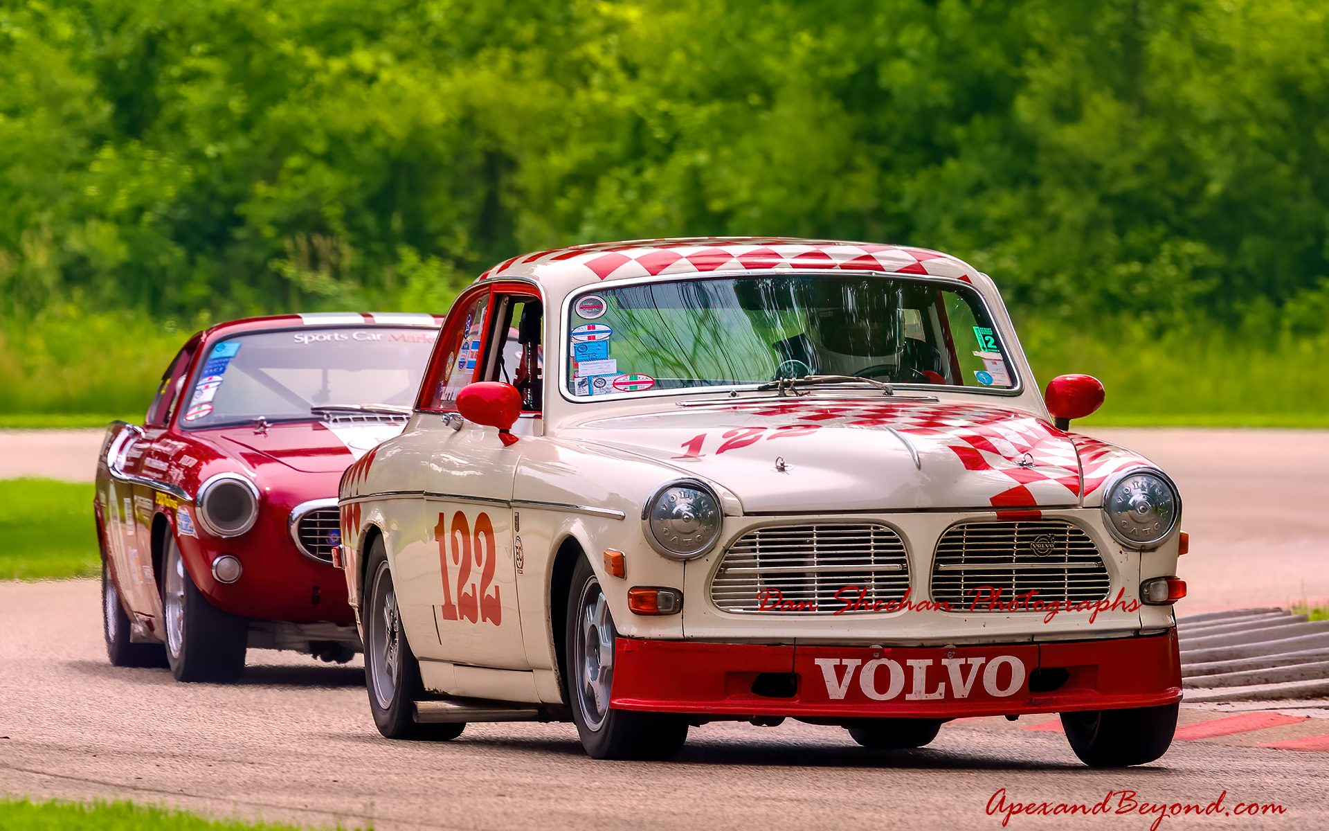 Volvos road racing at impeccably maintained BlackHawk Farms Raceway in Illinois : Cars : Dan Sheehan Photographs - Fine Art Stock Photography