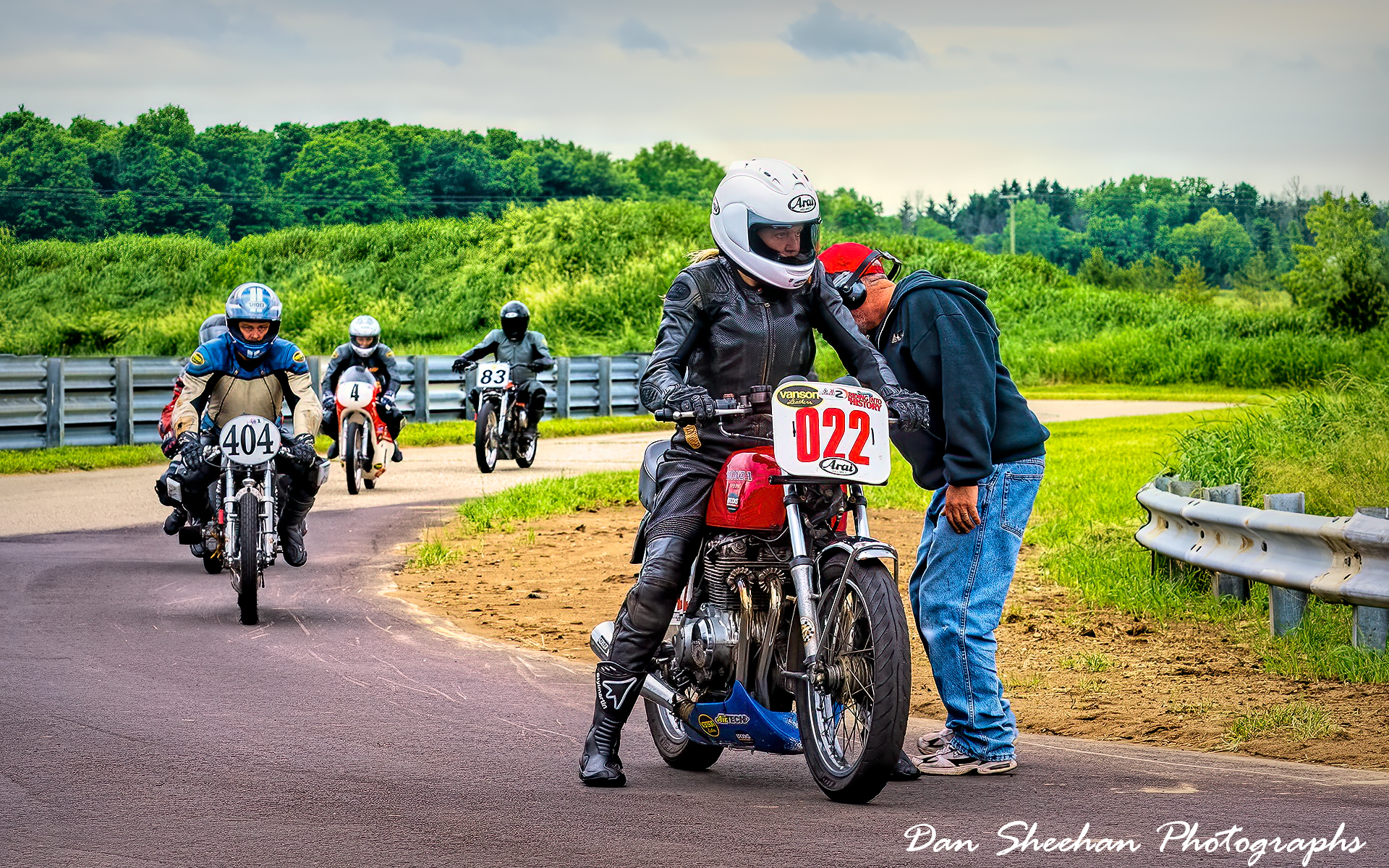 Post-race inspection. : Bikes  : Dan Sheehan Photographs - Fine Art Stock Photography