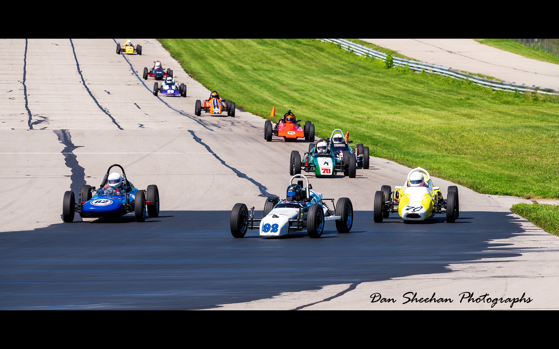 Always tight, exciting racing when the Formula Vee's hit the track. The VSCDA event at Grattan was no exception. : Cars : Dan Sheehan Photographs - Fine Art Stock Photography