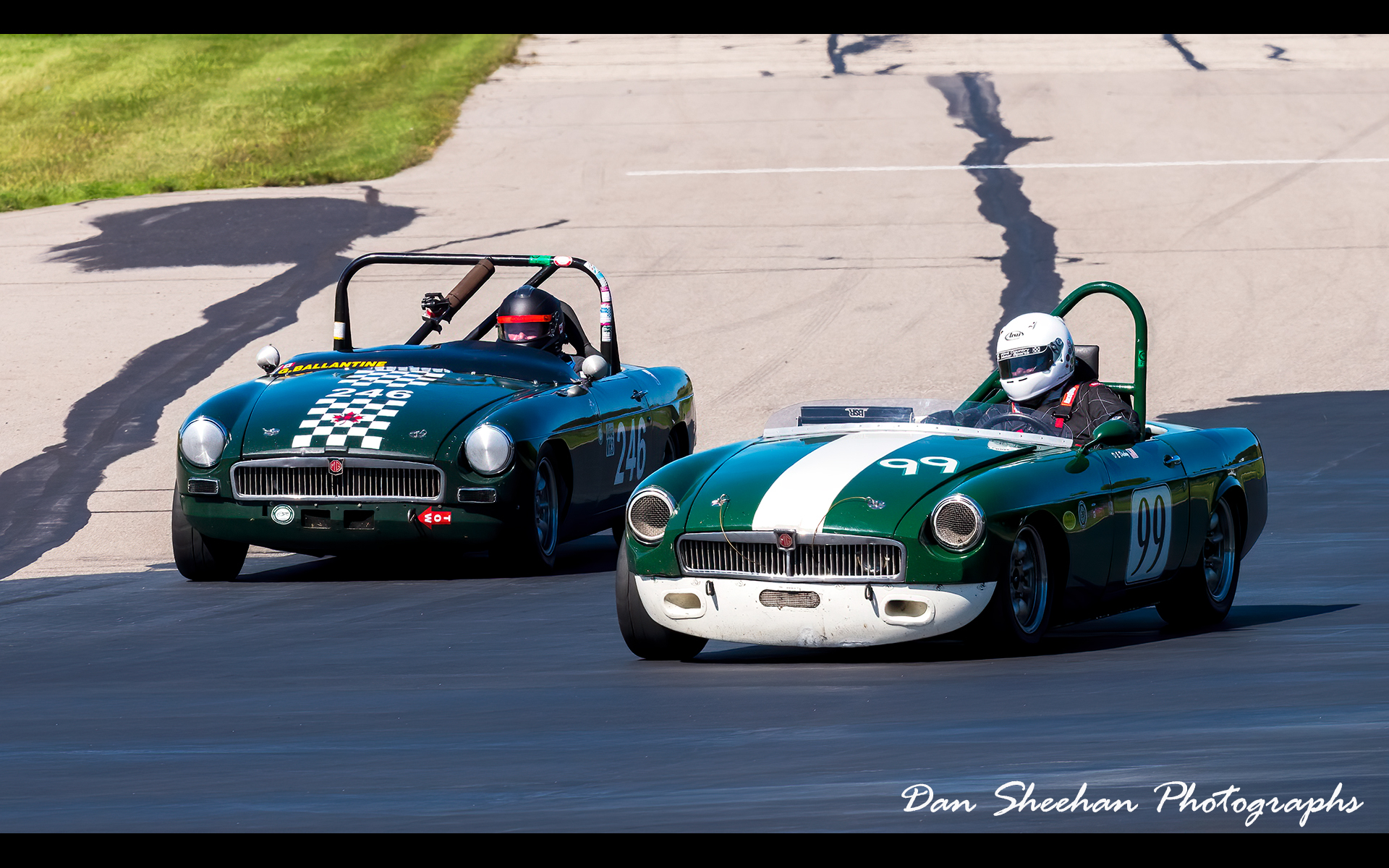 British sports cars participating in the VSCDA event at Grattan Raceway Park in Michigan. : Cars : Dan Sheehan Photographs - Fine Art Stock Photography