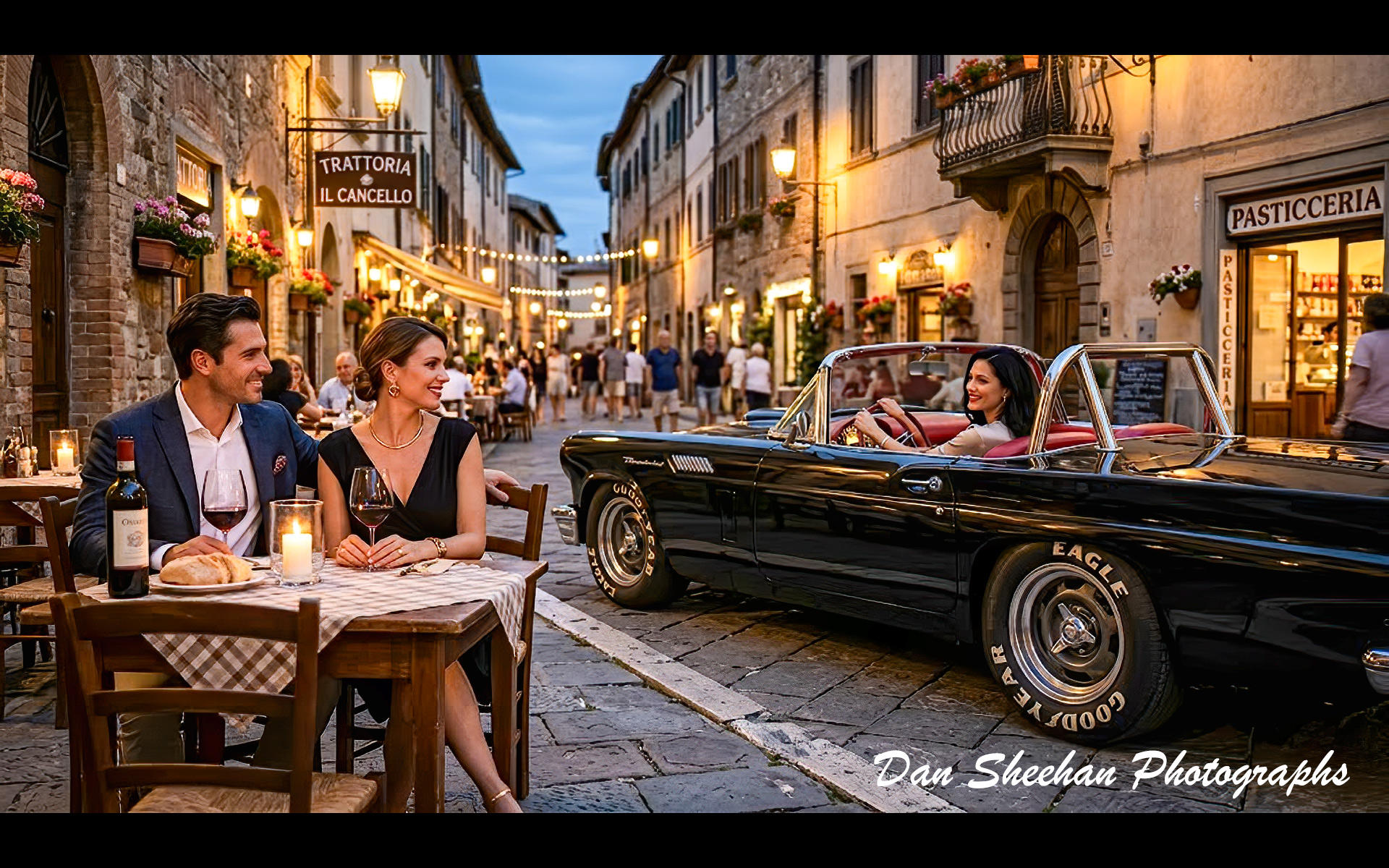 Vintage American style and horsepower on the streets of Italy. : Cars : Dan Sheehan Photographs - Fine Art Stock Photography